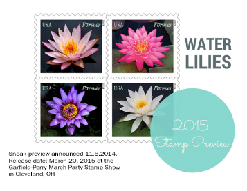 USPS Stamp Artist Cindy Dyer - Water Lily Stamps